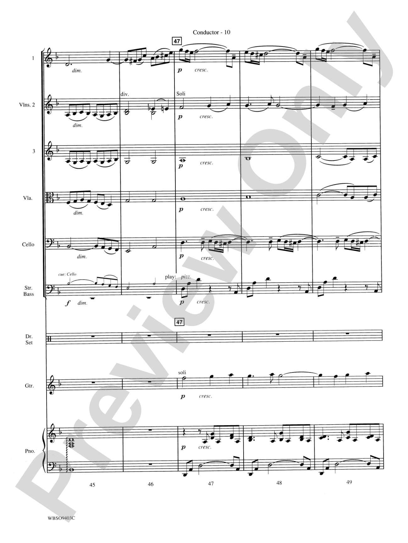My Funny Valentine: String Orchestra Conductor Score & Parts
