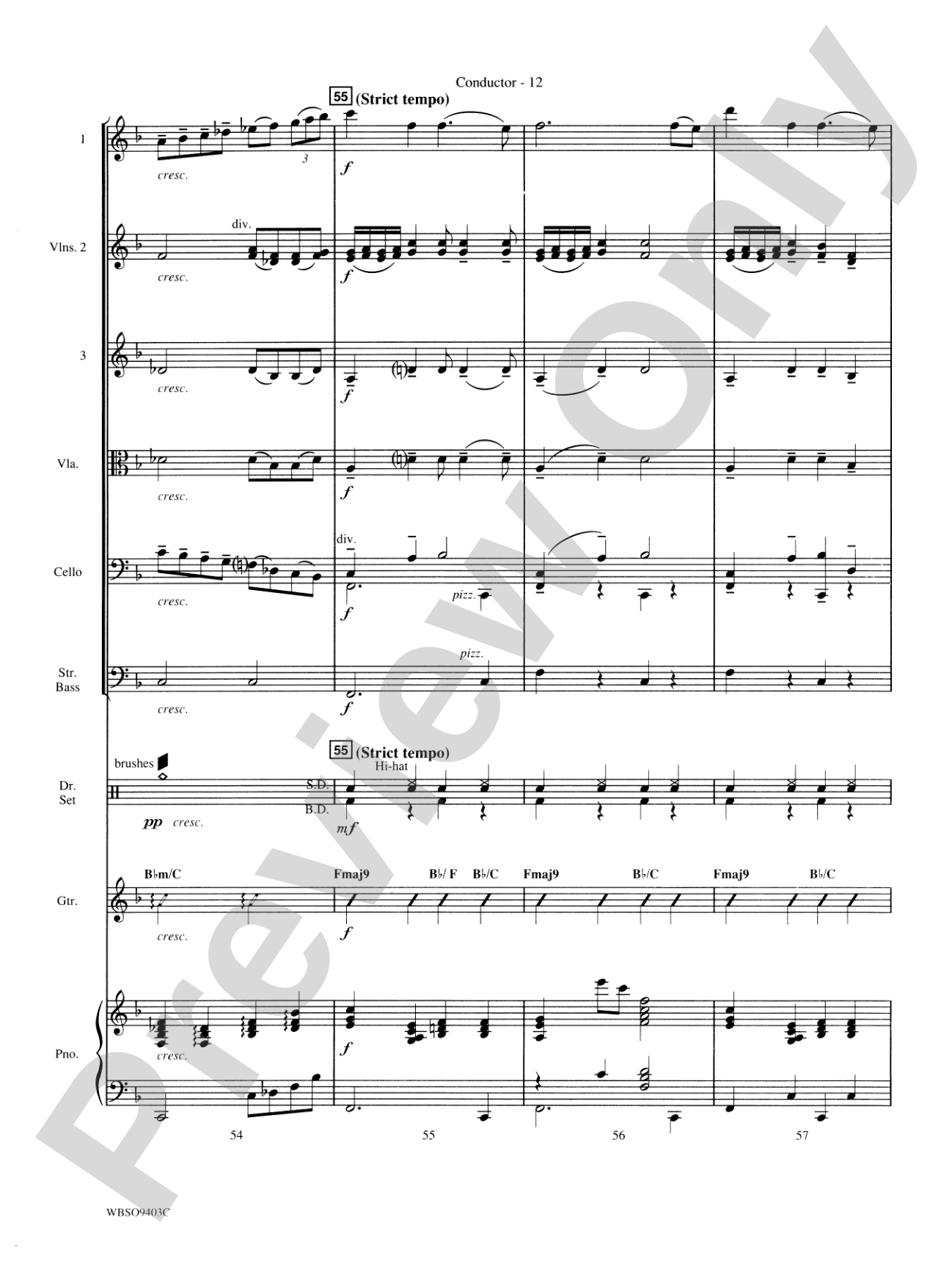 My Funny Valentine: String Orchestra Conductor Score & Parts