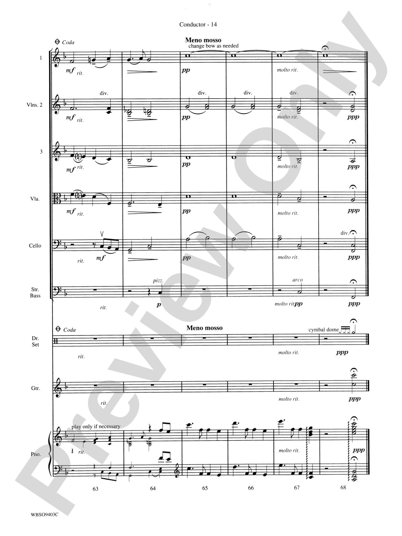 My Funny Valentine: String Orchestra Conductor Score & Parts