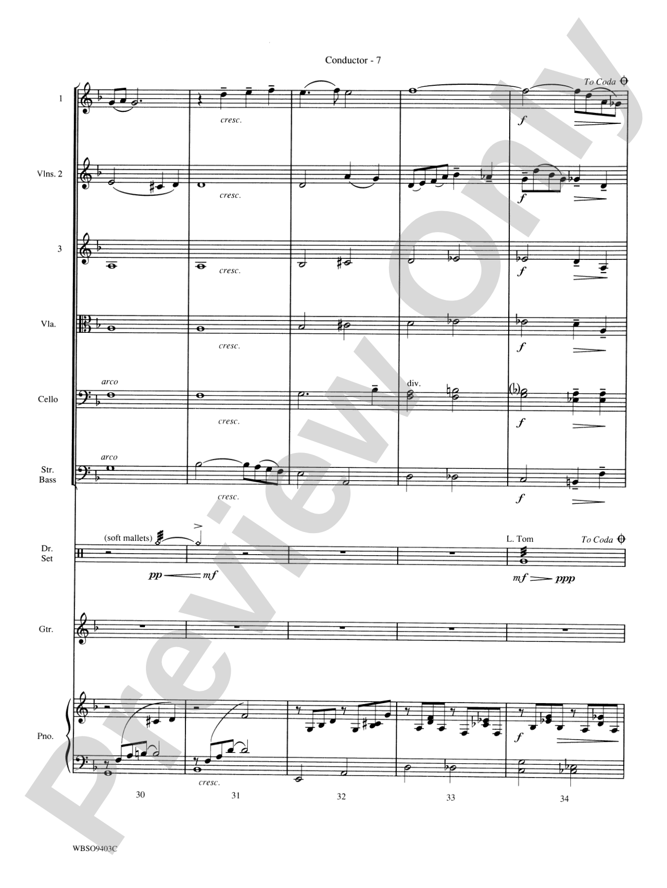 My Funny Valentine: String Orchestra Conductor Score & Parts