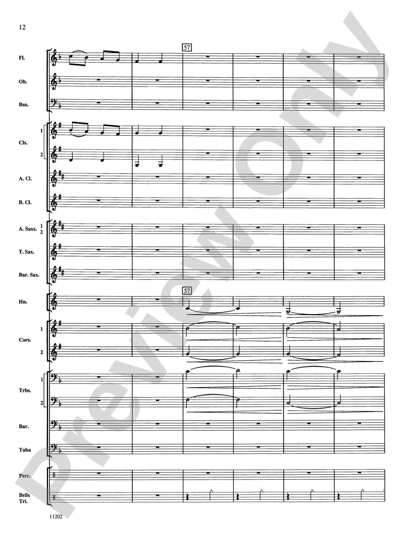 Hungarian Dance No. 5: Concert Band Conductor Score & Parts