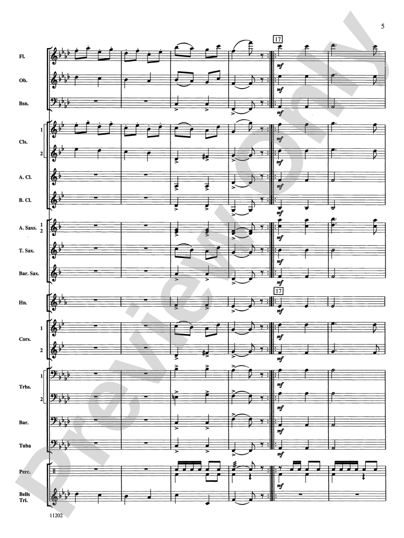 Hungarian Dance No. 5: Concert Band Conductor Score & Parts