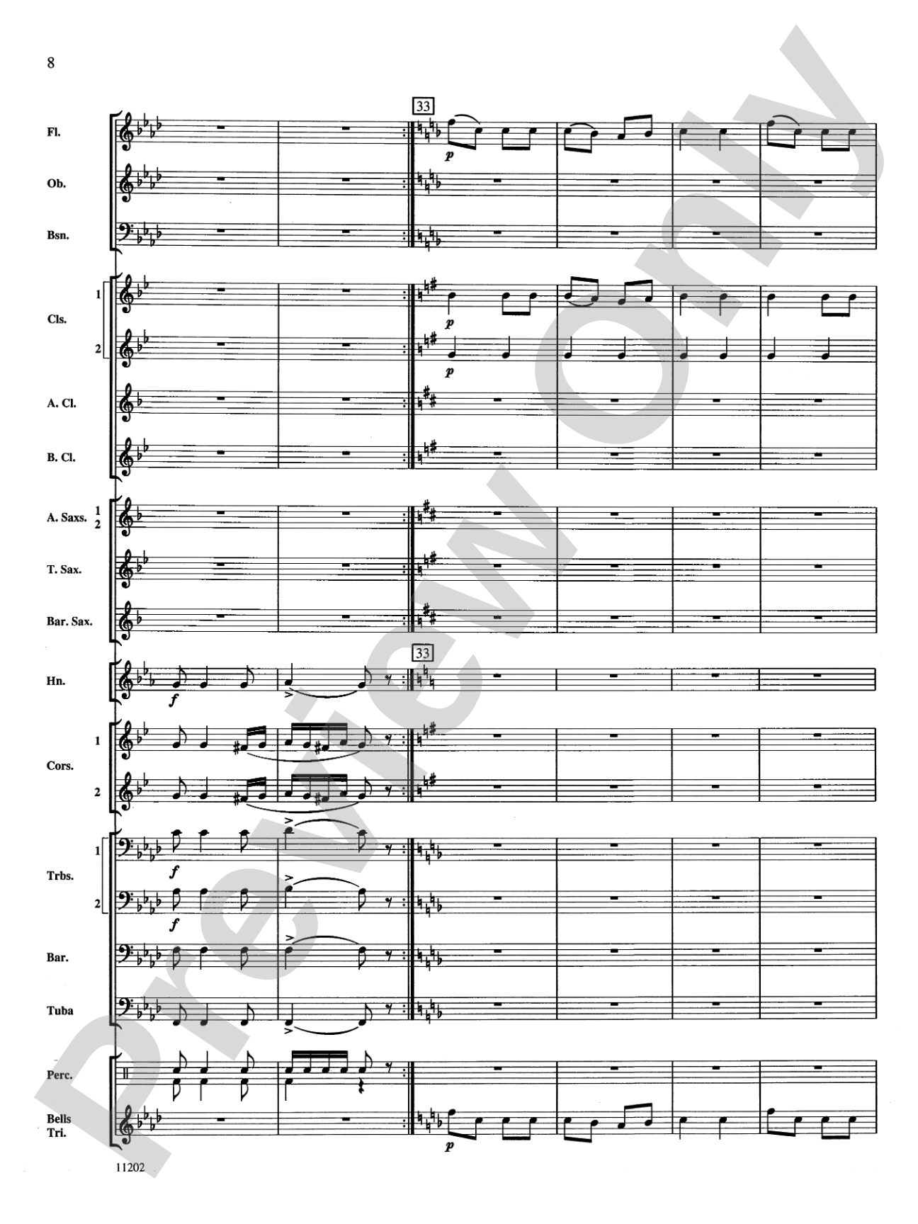 Hungarian Dance No. 5: Concert Band Conductor Score & Parts