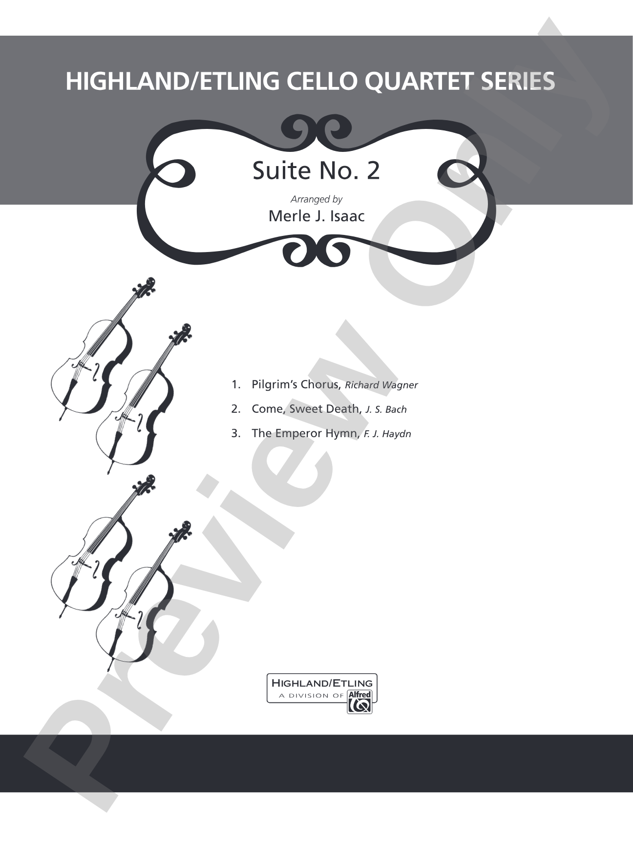 Highland/Etling Cello Quartet Series: Suite No. 2: Cello