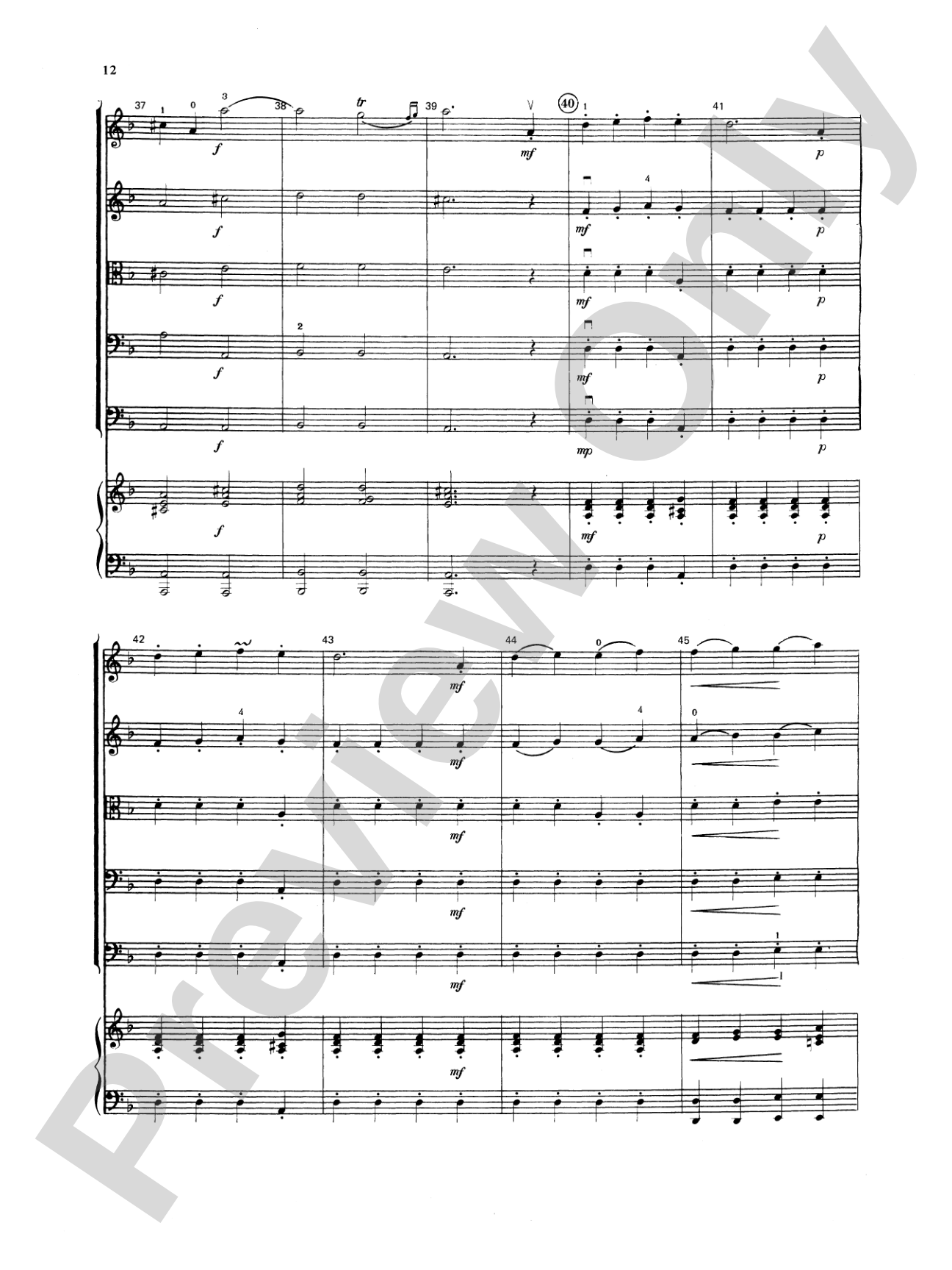 Baroque Suite No. 1: String Orchestra Conductor Score & Parts
