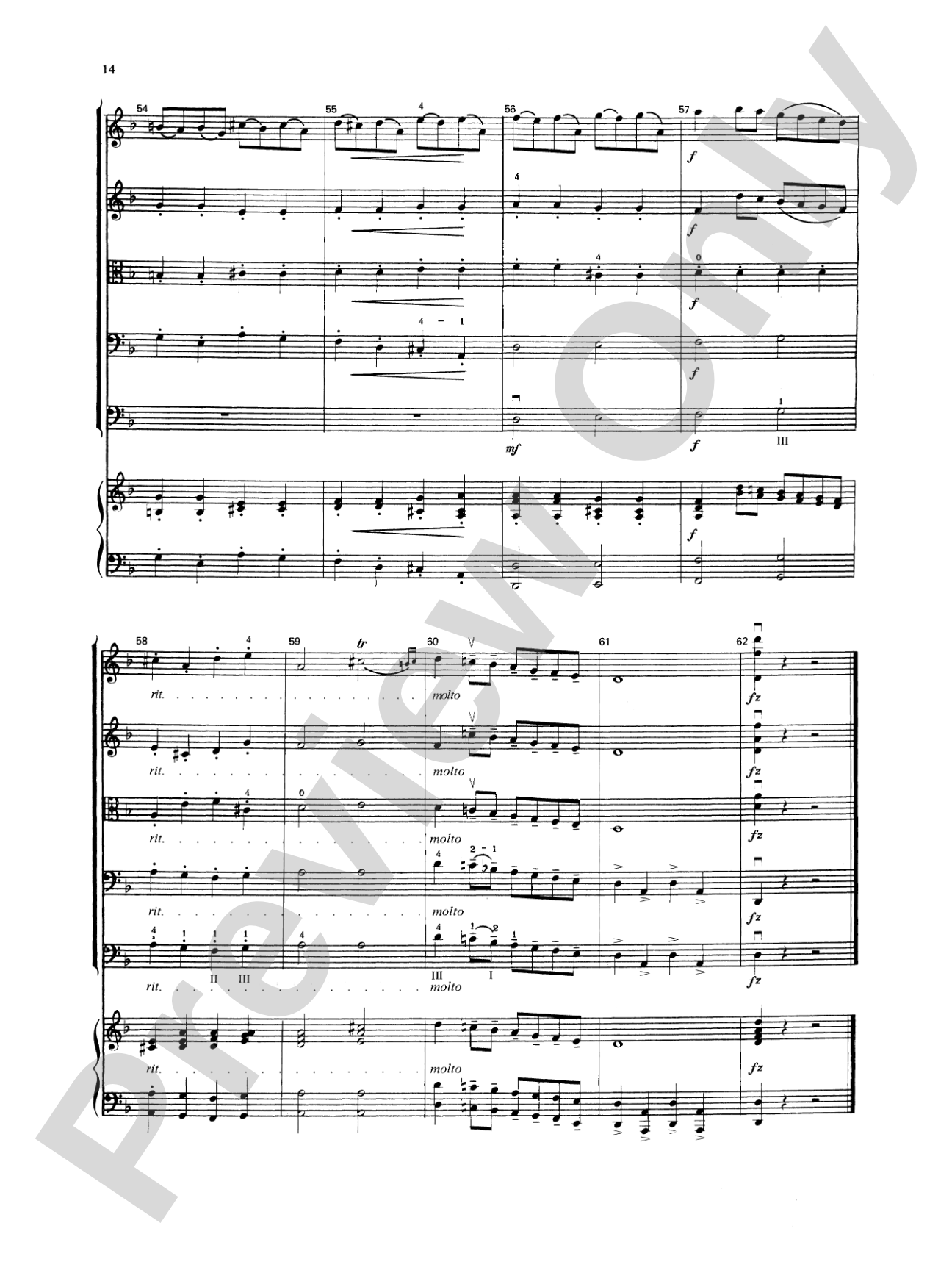 Baroque Suite No. 1: String Orchestra Conductor Score & Parts