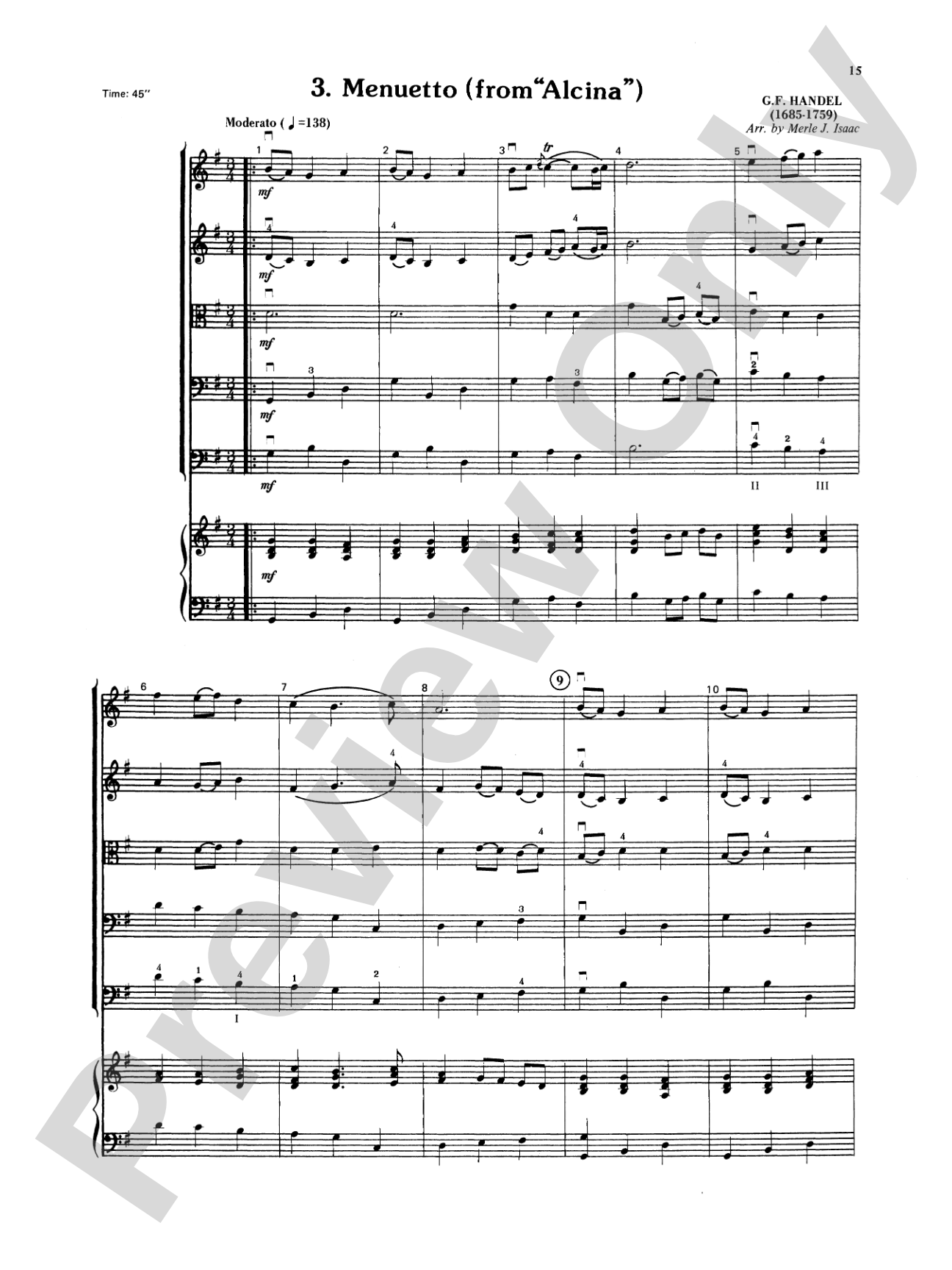 Baroque Suite No. 1: String Orchestra Conductor Score & Parts