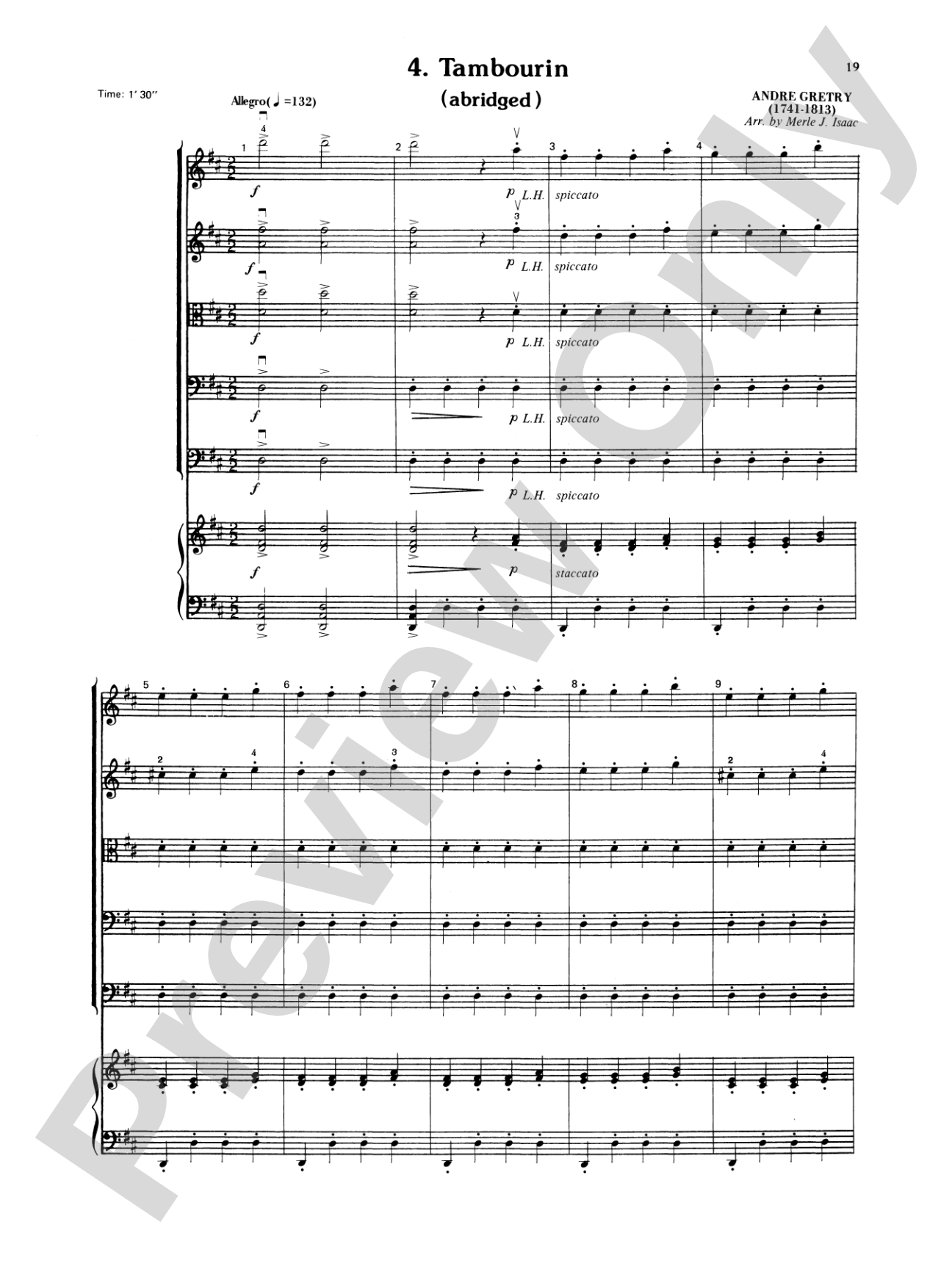 Baroque Suite No. 1: String Orchestra Conductor Score & Parts