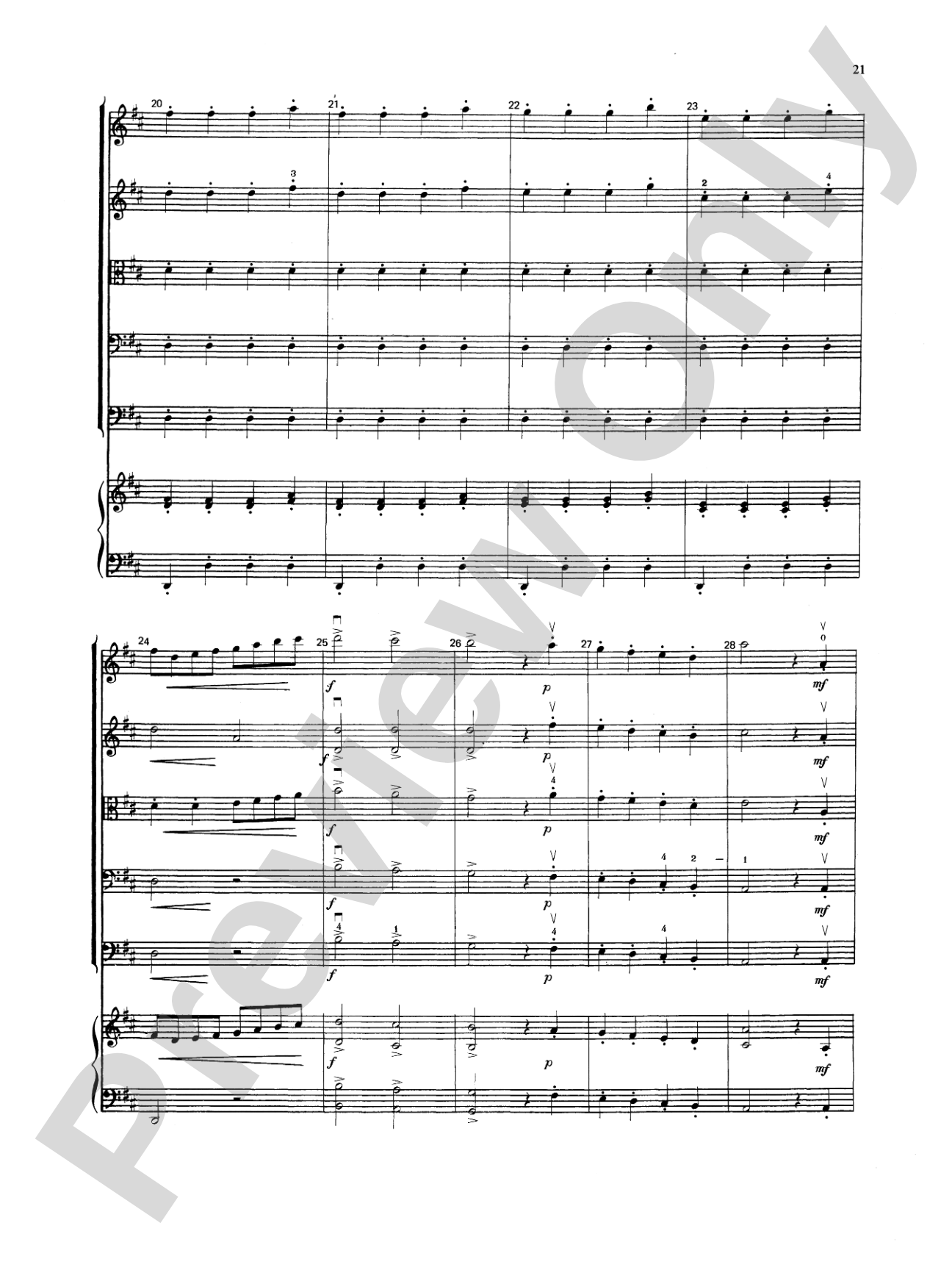 Baroque Suite No. 1: String Orchestra Conductor Score & Parts