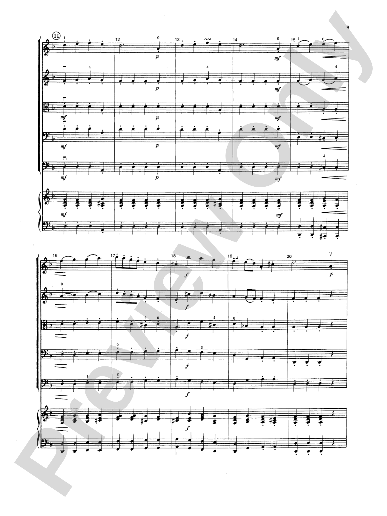 Baroque Suite No. 1: String Orchestra Conductor Score & Parts