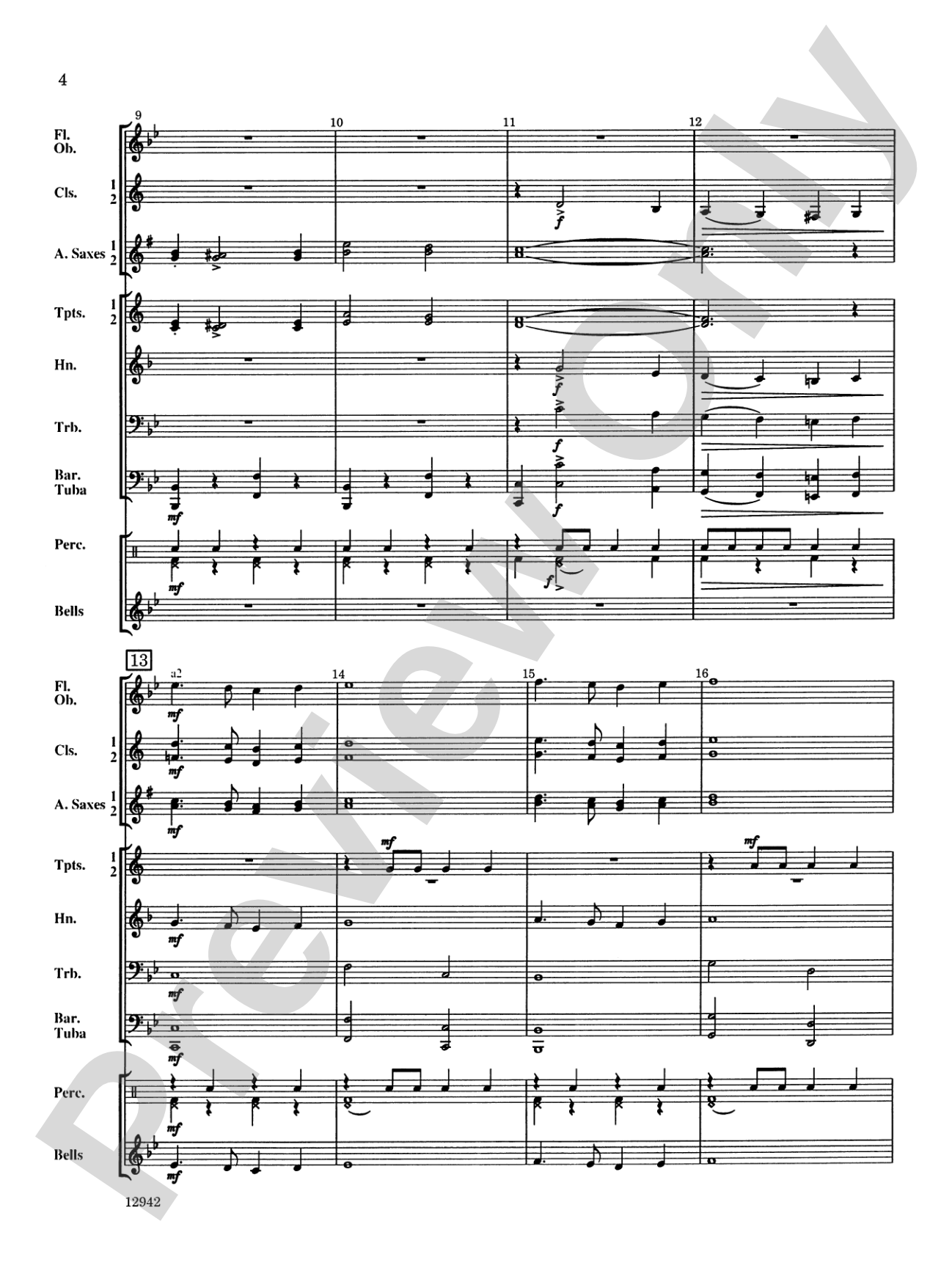 March to the Big Top: Concert Band Conductor Score & Parts