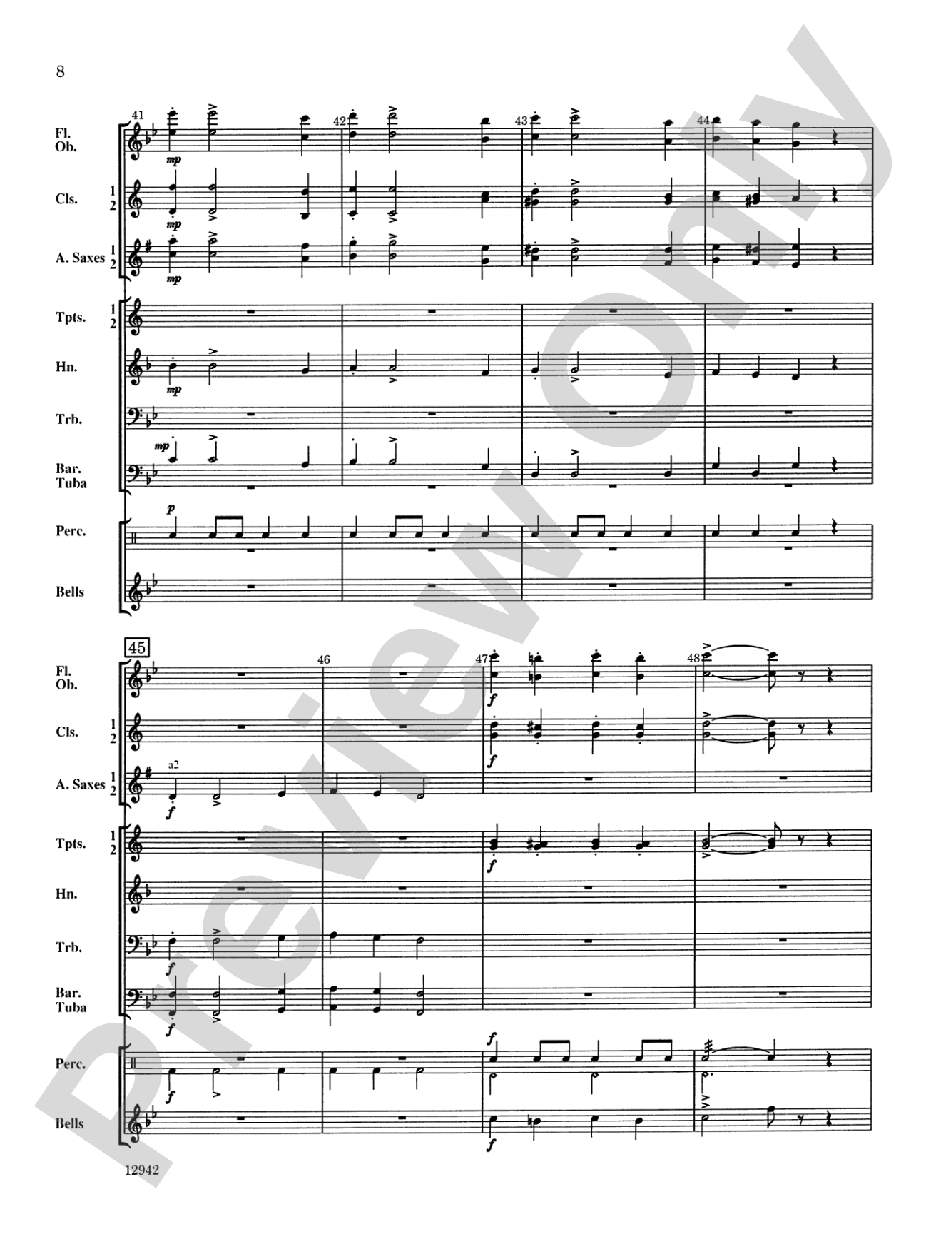 March to the Big Top: Concert Band Conductor Score & Parts