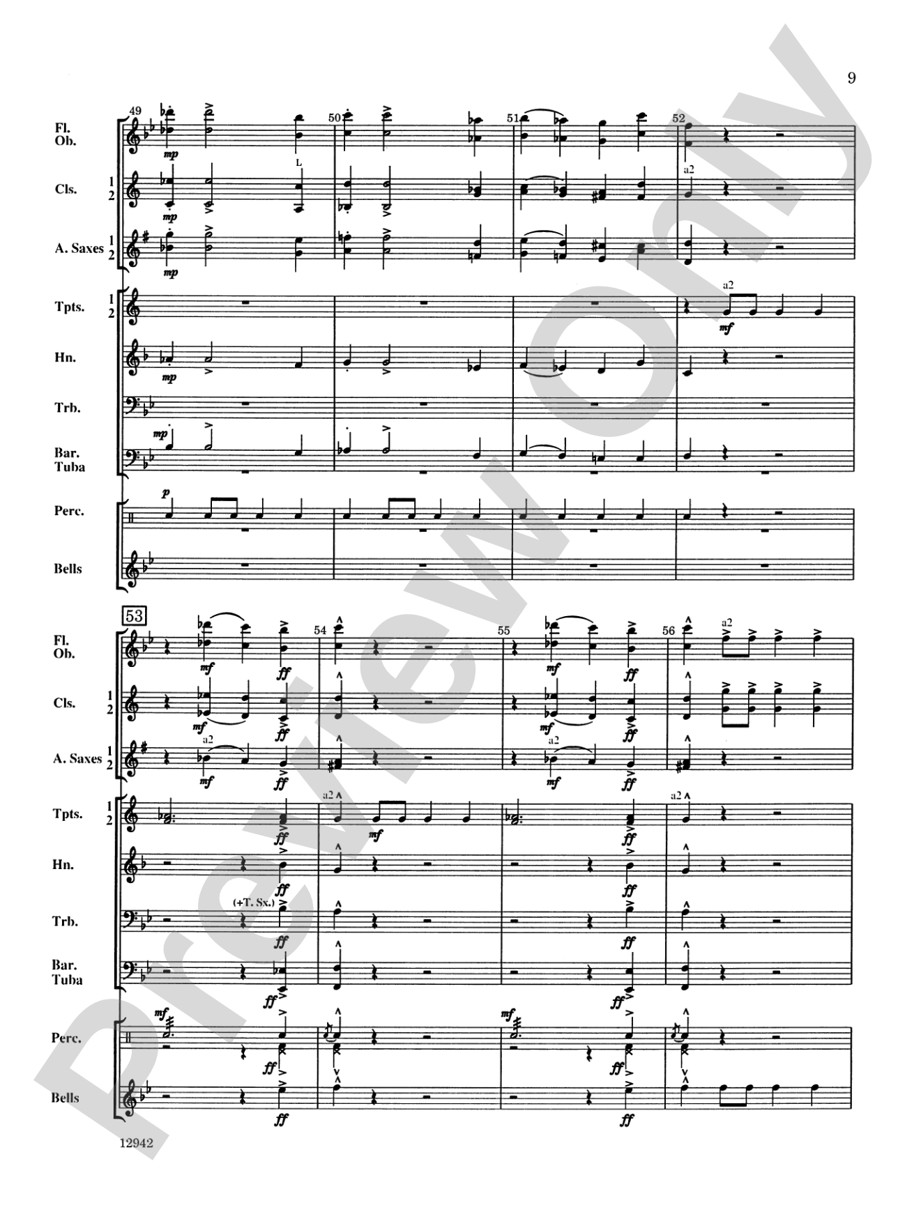 March to the Big Top: Concert Band Conductor Score & Parts