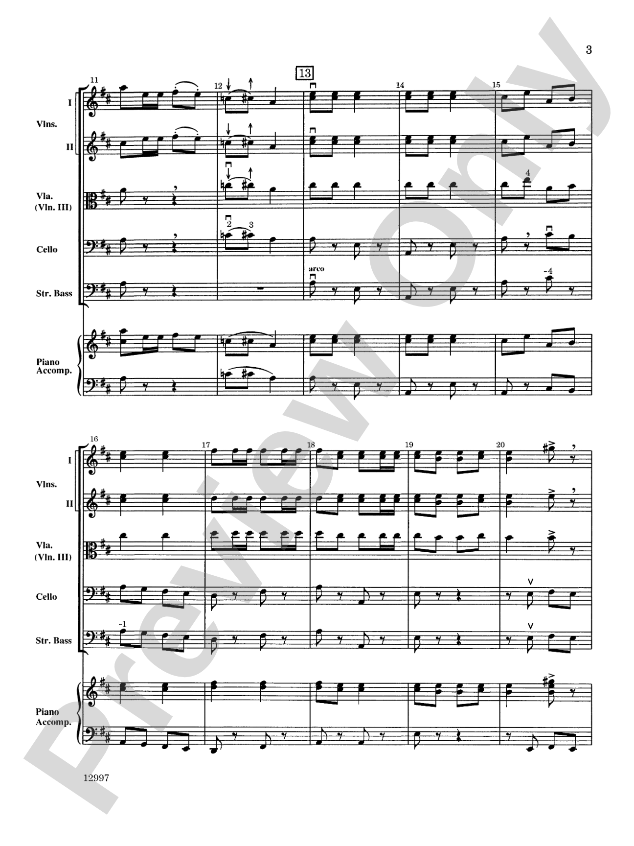 Holiday Hoedown: String Orchestra Conductor Score & Parts