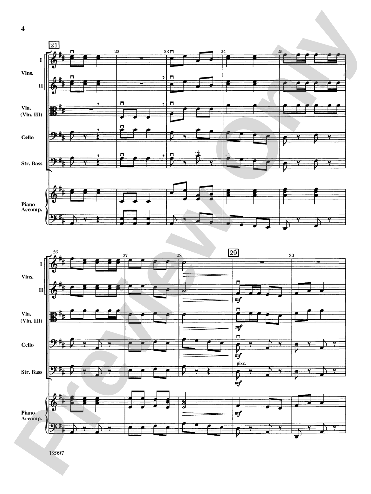 Holiday Hoedown: String Orchestra Conductor Score & Parts