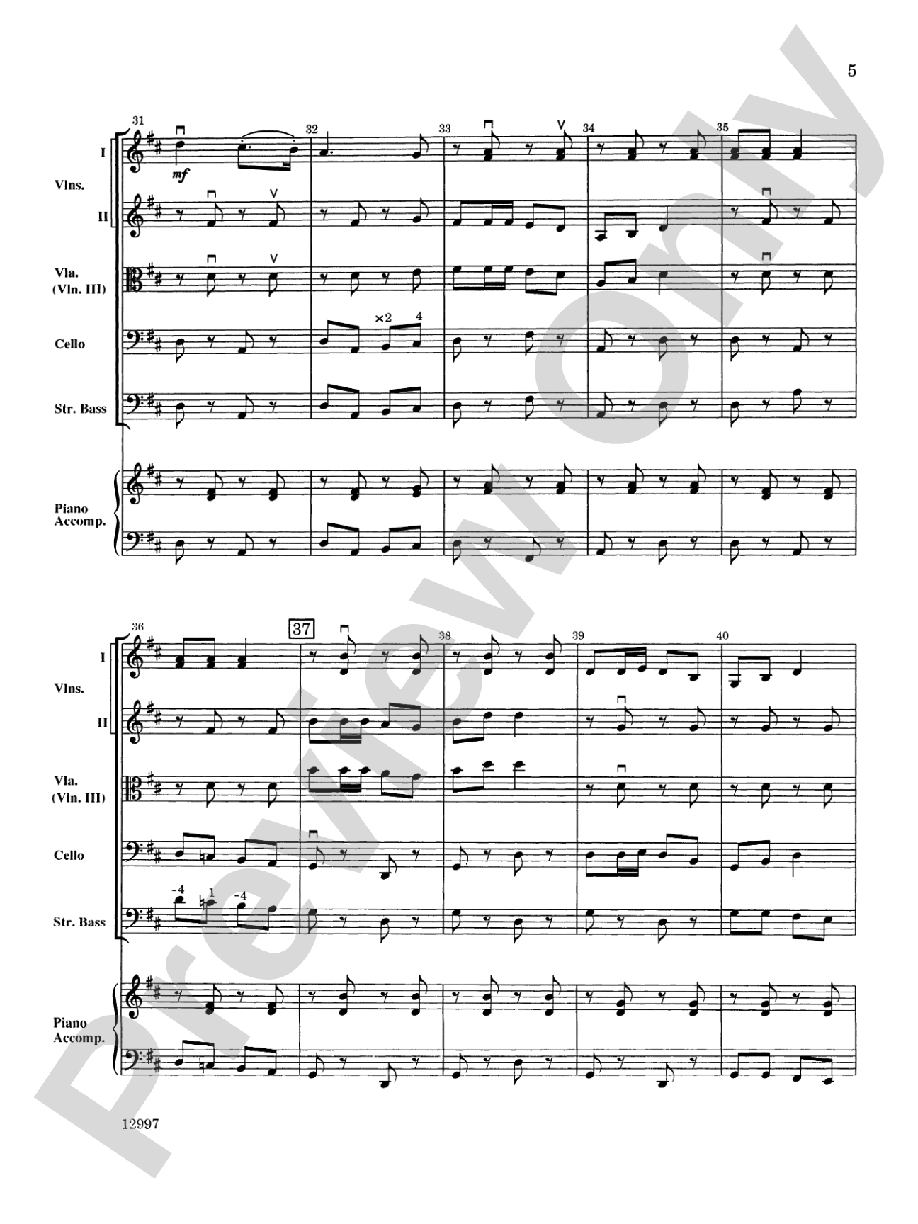 Holiday Hoedown: String Orchestra Conductor Score & Parts