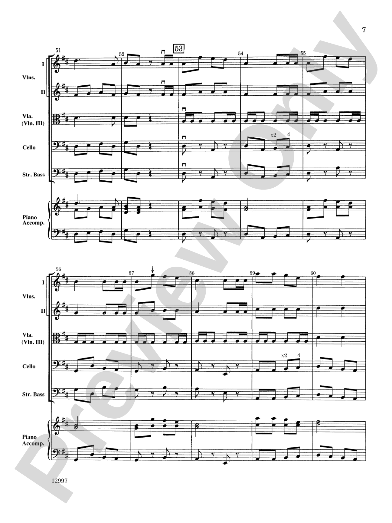 Holiday Hoedown: String Orchestra Conductor Score & Parts