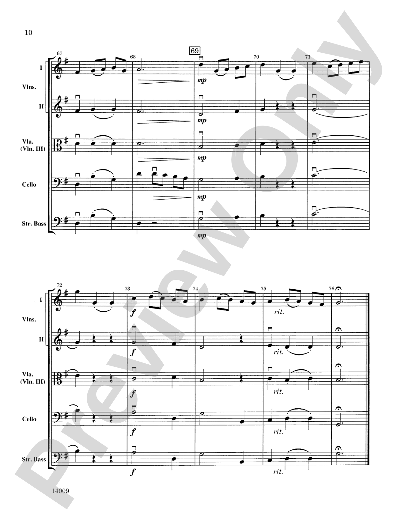 Chorale and Minuet: String Orchestra Conductor Score & Parts