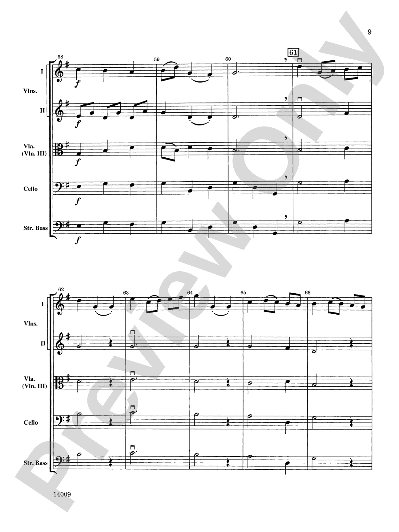 Chorale and Minuet: String Orchestra Conductor Score & Parts