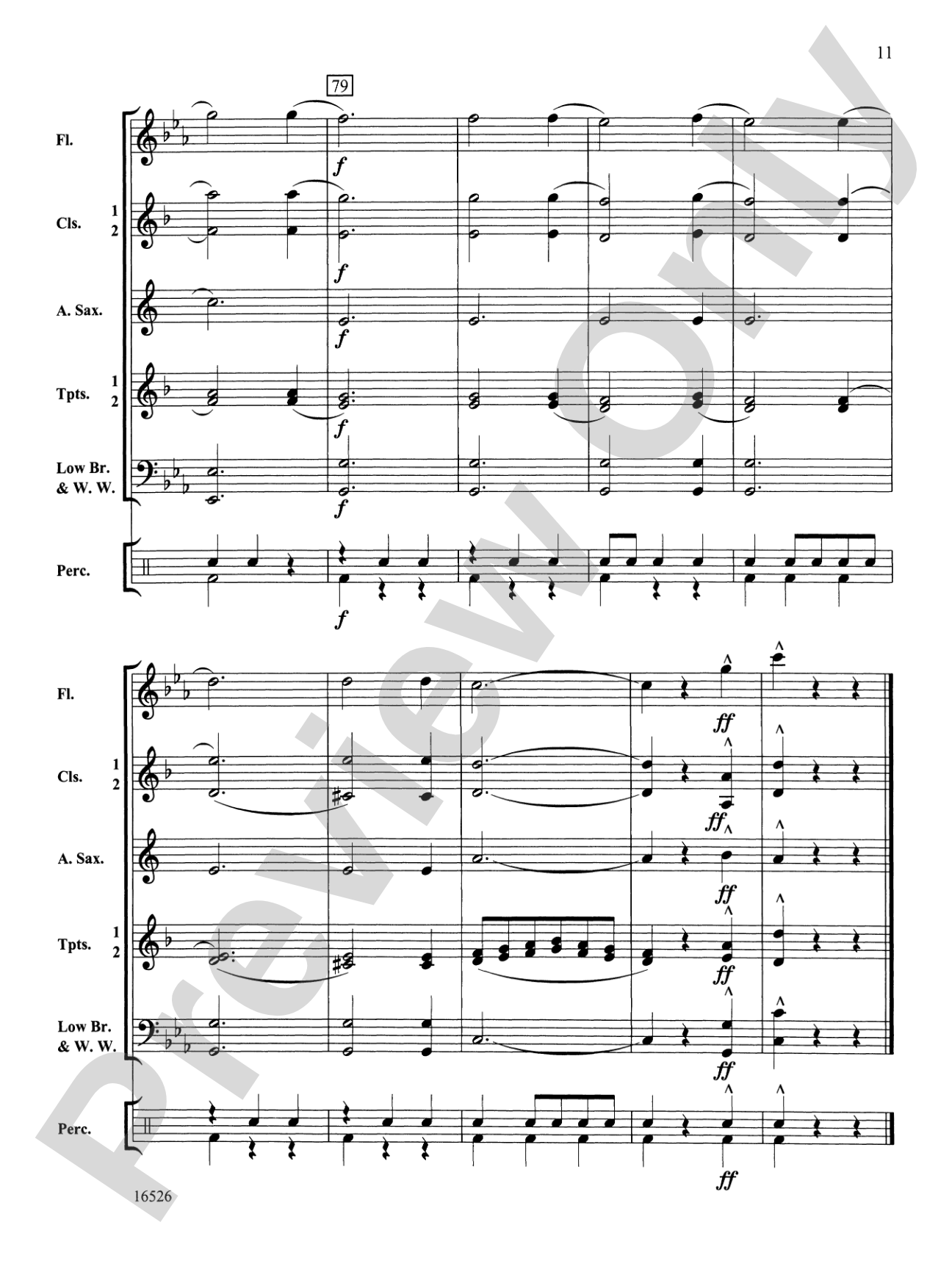 Theme from "The Moldau": Concert Band Conductor Score & Parts