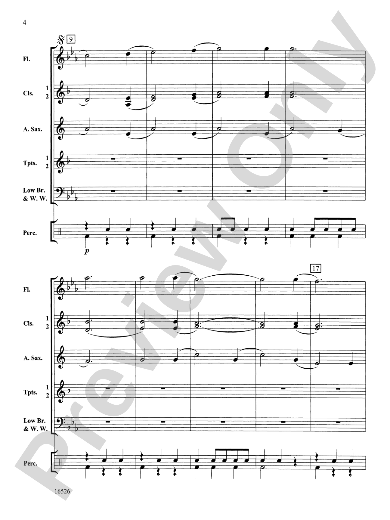 Theme from "The Moldau": Concert Band Conductor Score & Parts