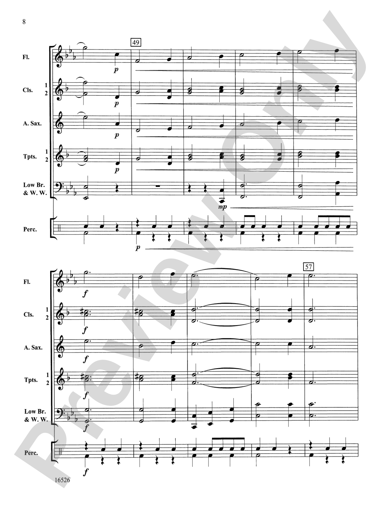 Theme from "The Moldau": Concert Band Conductor Score & Parts