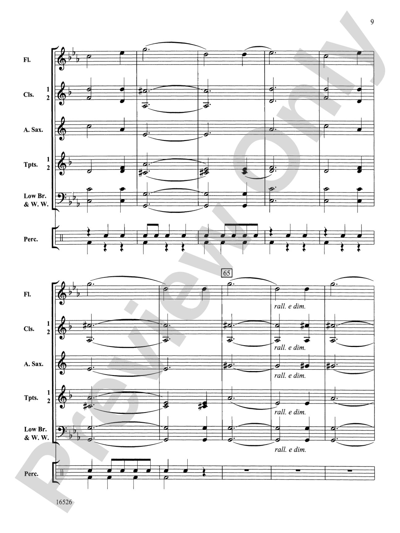 Theme from "The Moldau": Concert Band Conductor Score & Parts