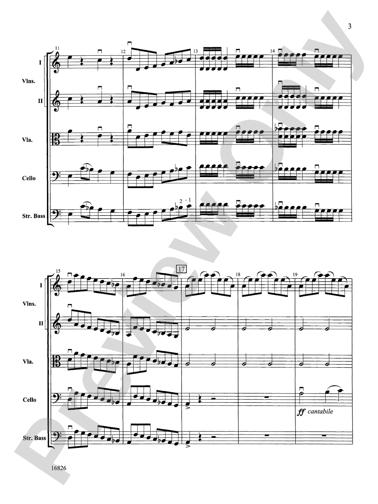 Sinfonia in D: String Orchestra Conductor Score & Parts