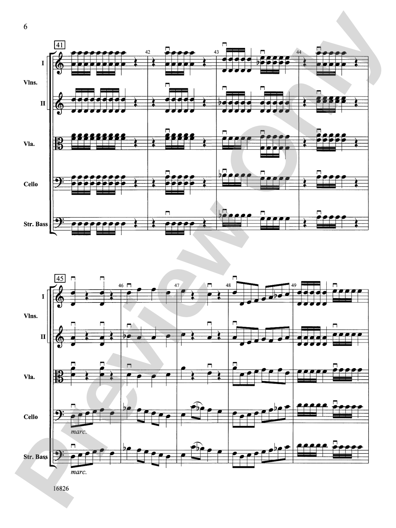Sinfonia in D: String Orchestra Conductor Score & Parts