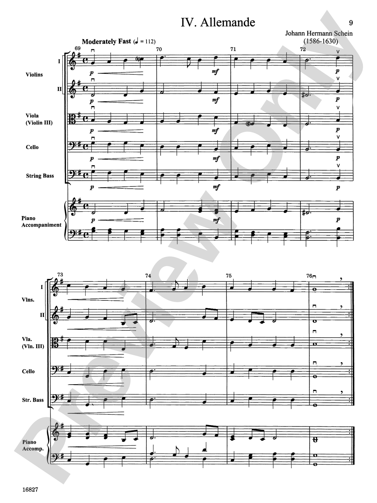 Renaissance Suite: String Orchestra Conductor Score & Parts