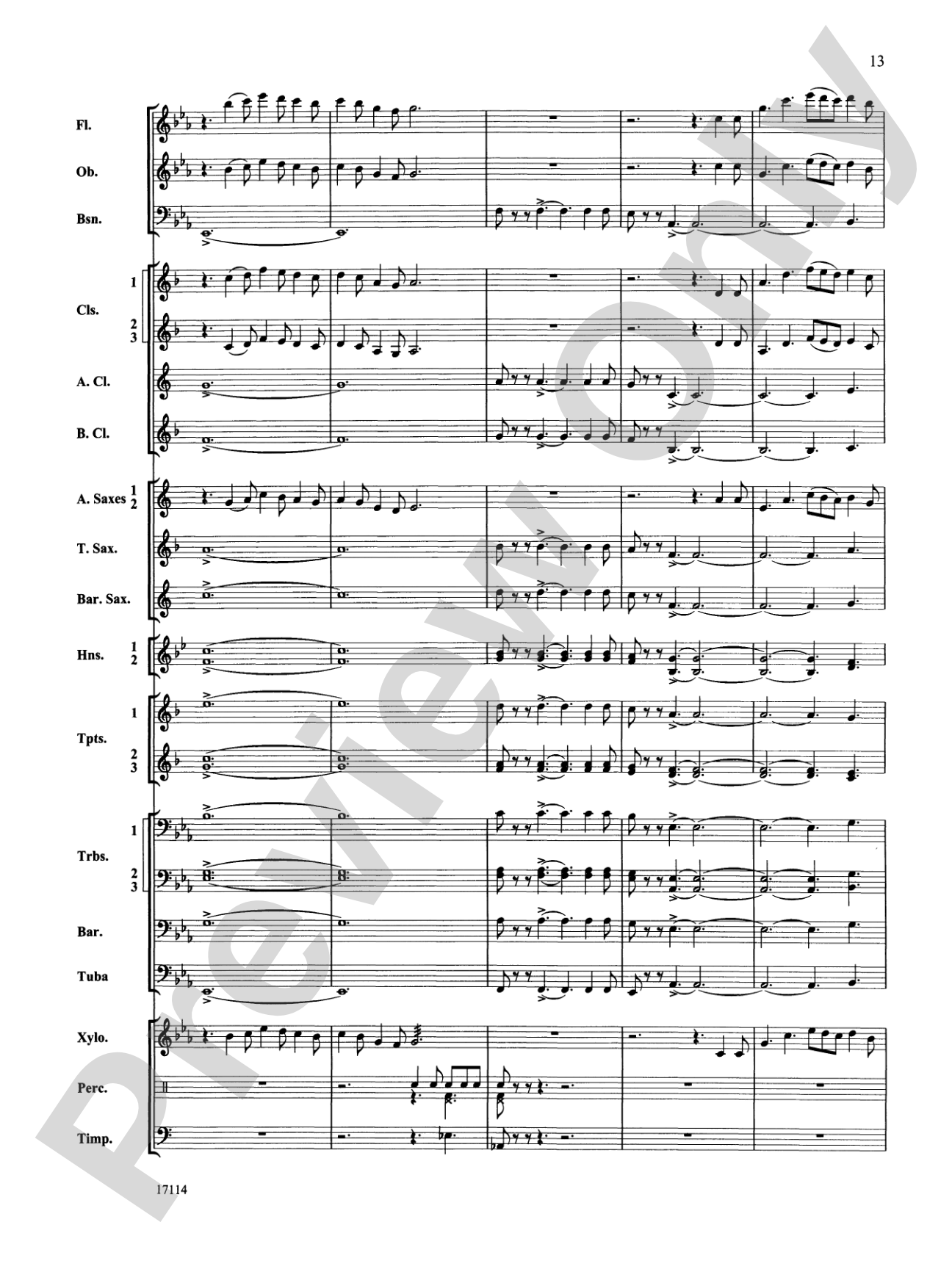 Fantasia on an Irish Hymn: Concert Band Conductor Score & Parts