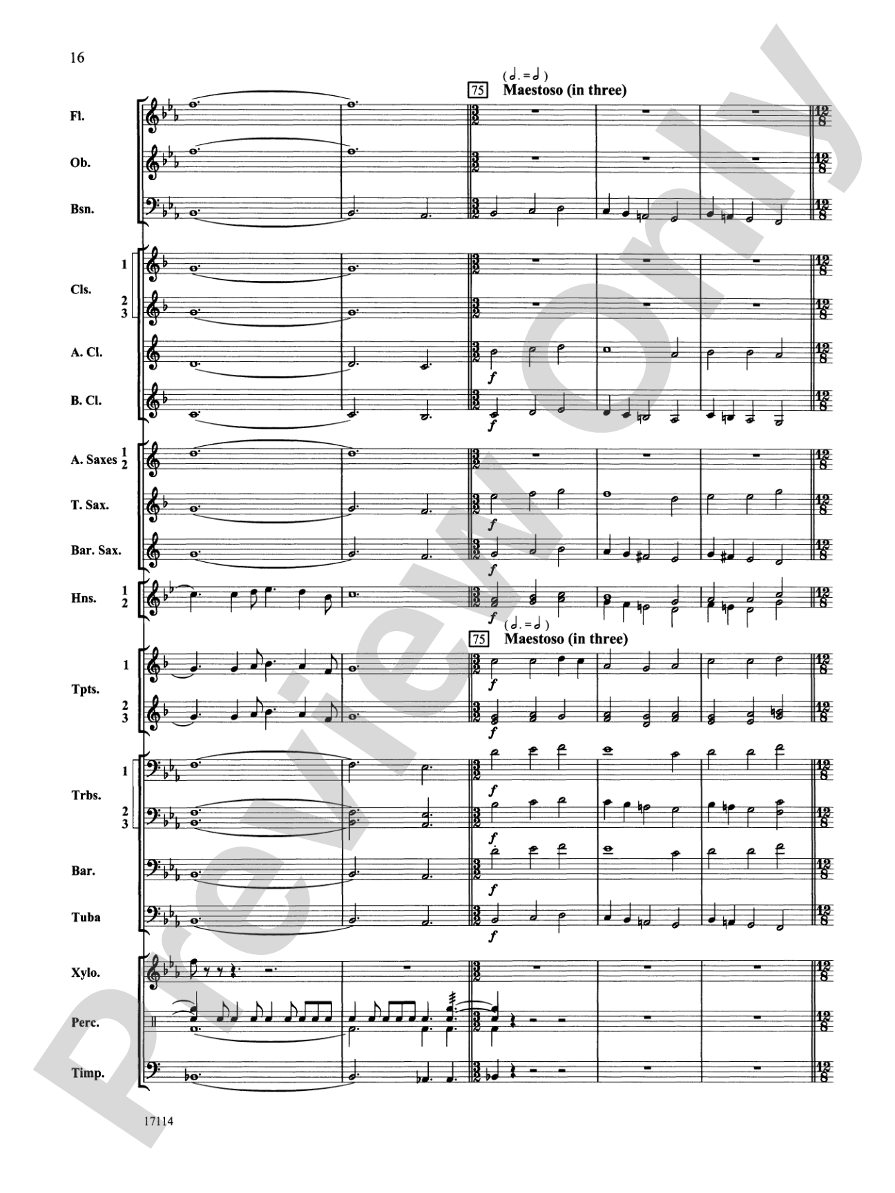 Fantasia on an Irish Hymn: Concert Band Conductor Score & Parts