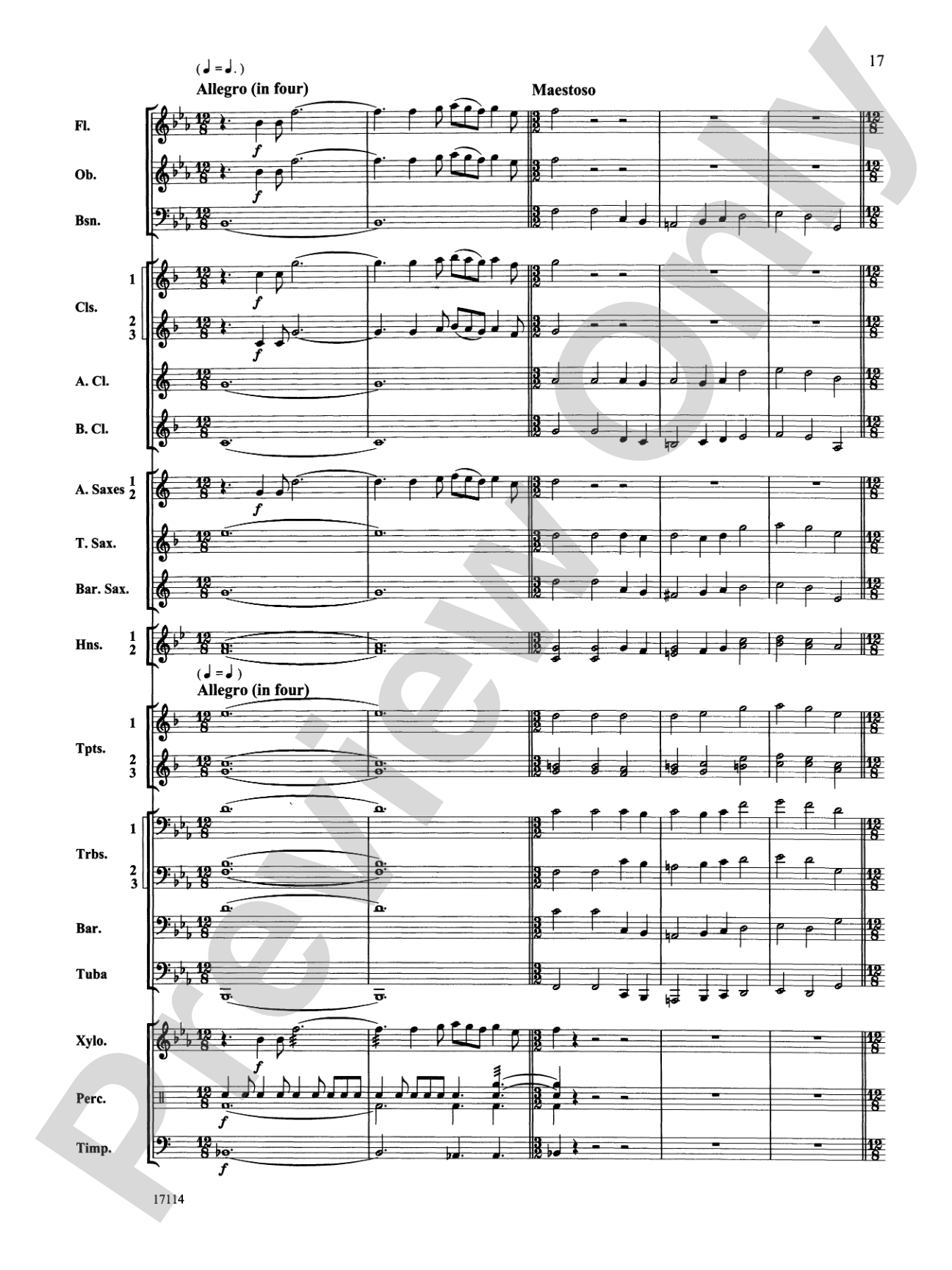 Fantasia on an Irish Hymn: Concert Band Conductor Score & Parts