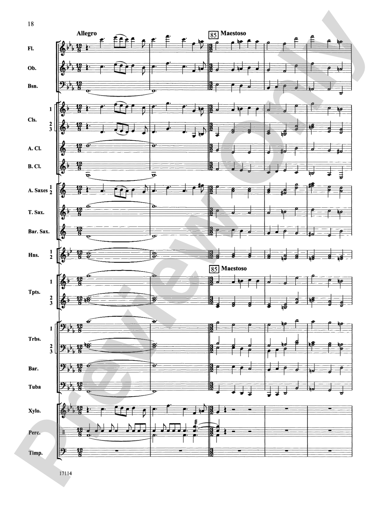 Fantasia on an Irish Hymn: Concert Band Conductor Score & Parts