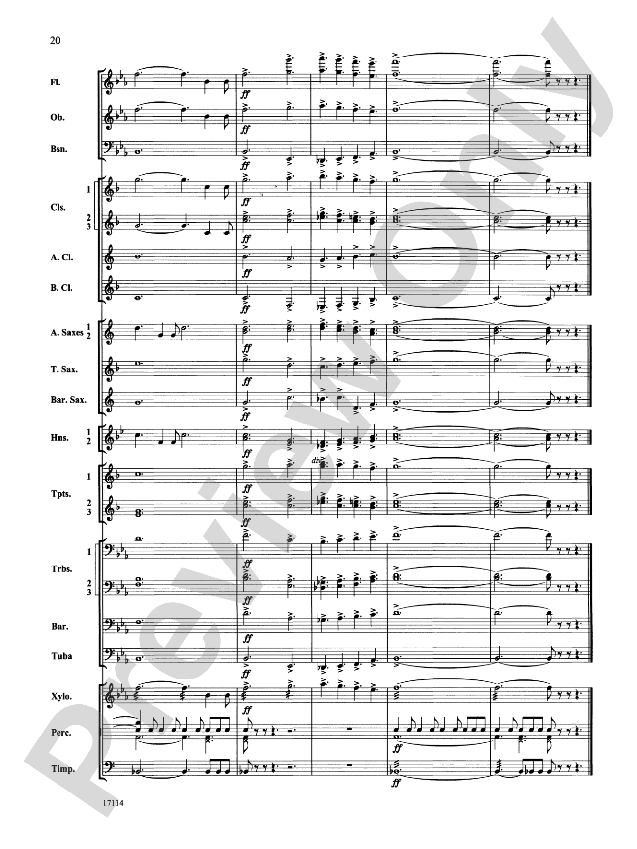 Fantasia on an Irish Hymn: Concert Band Conductor Score & Parts