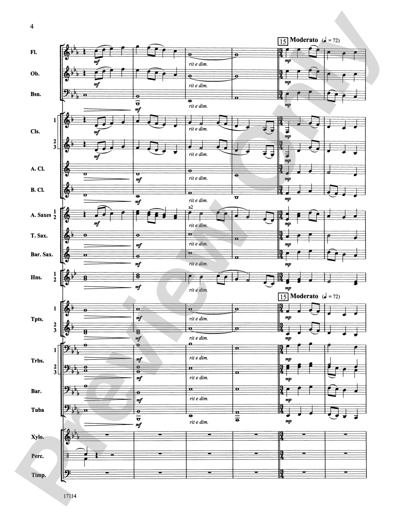 Fantasia on an Irish Hymn: Concert Band Conductor Score & Parts