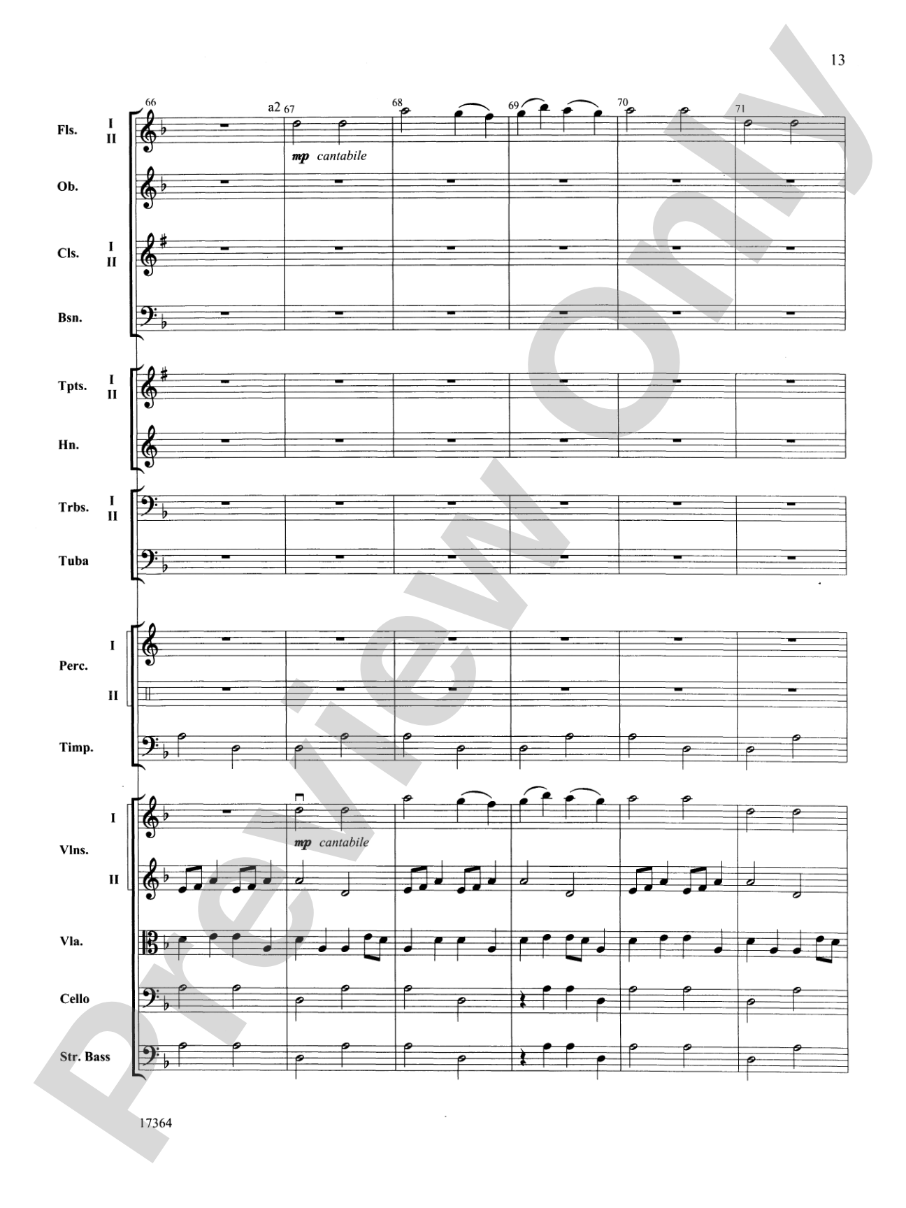 Slavonic Legend: Full Orchestra Conductor Score & Parts