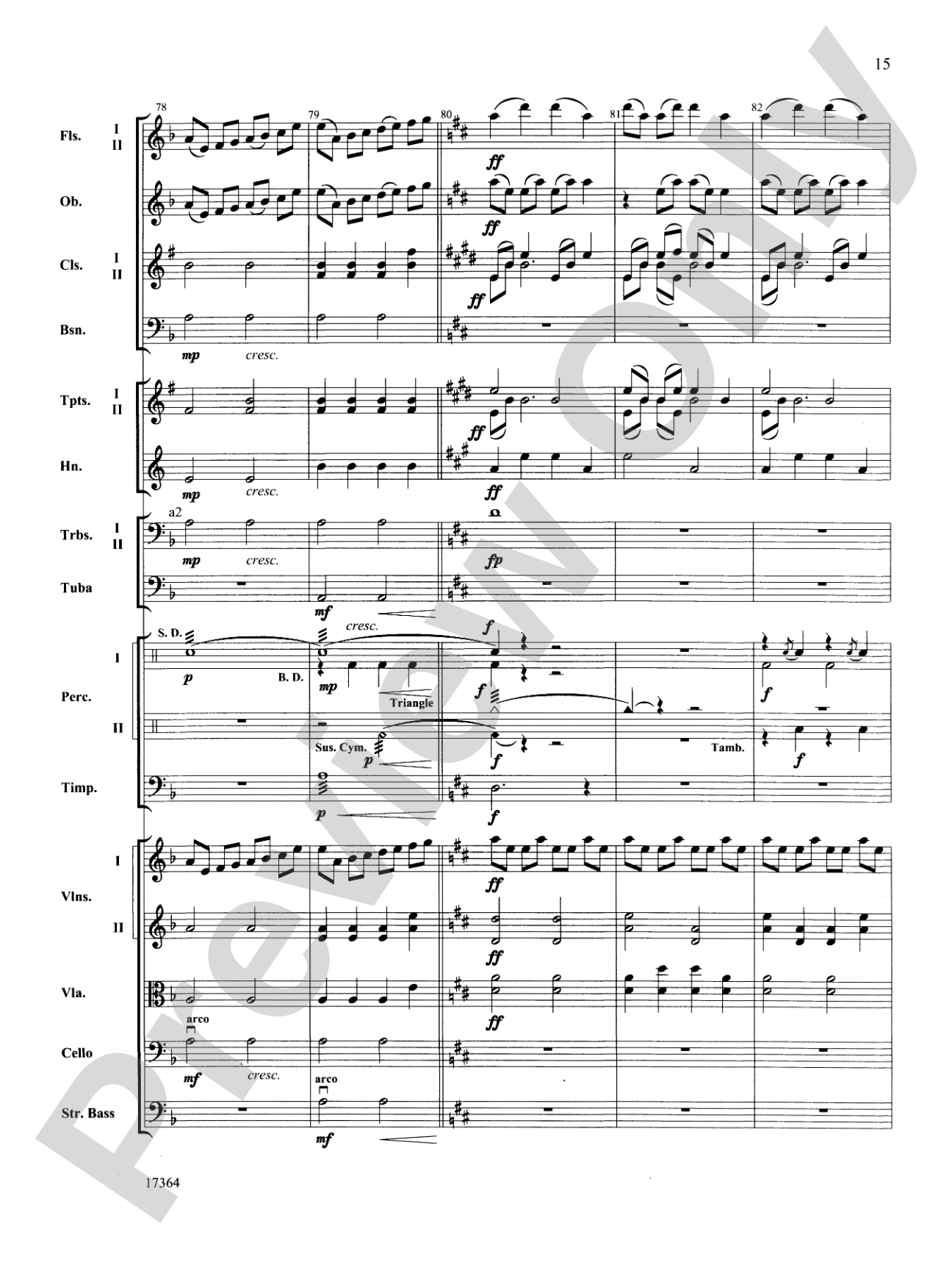 Slavonic Legend: Full Orchestra Conductor Score & Parts
