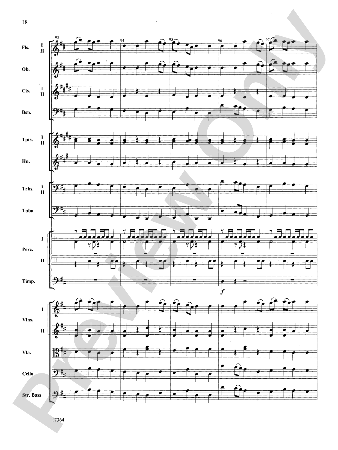 Slavonic Legend: Full Orchestra Conductor Score & Parts
