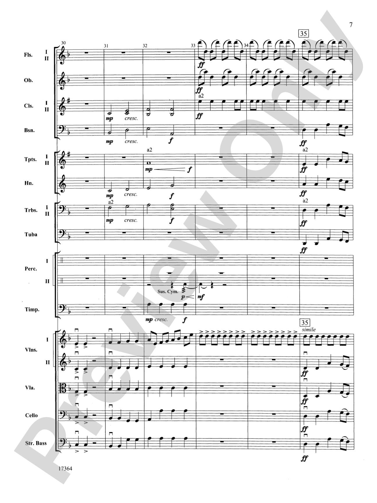 Slavonic Legend: Full Orchestra Conductor Score & Parts
