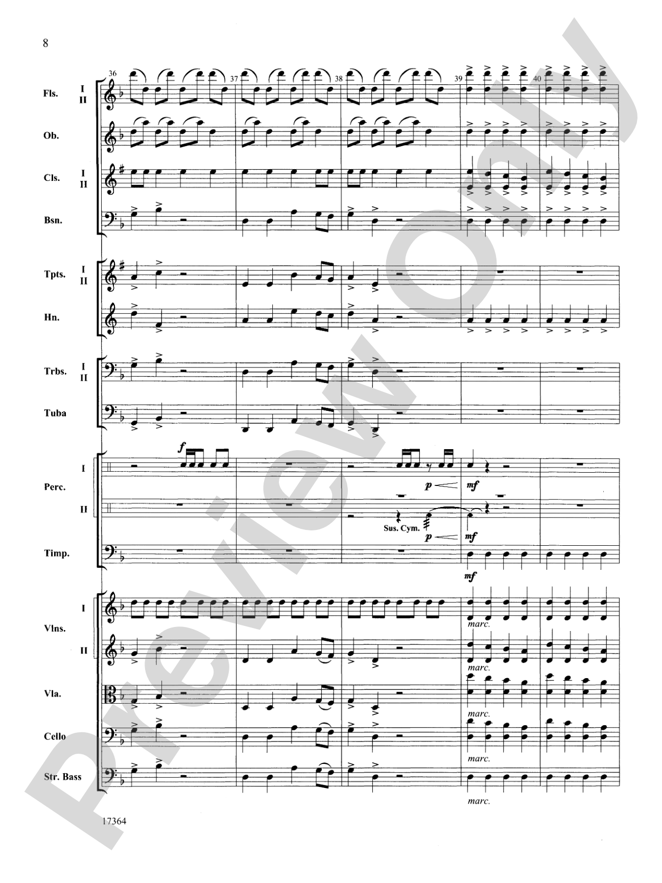 Slavonic Legend: Full Orchestra Conductor Score & Parts