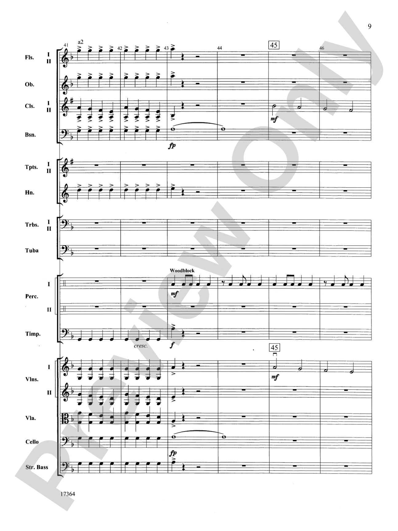 Slavonic Legend: Full Orchestra Conductor Score & Parts