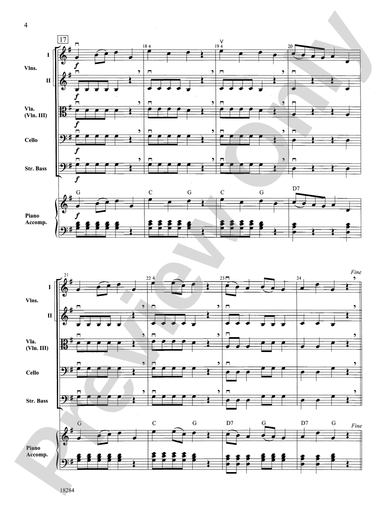 Folk Festival: String Orchestra Conductor Score & Parts