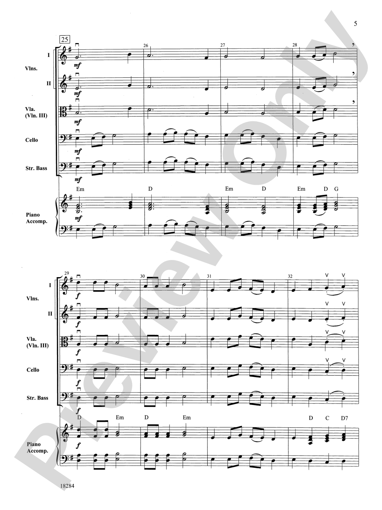 Folk Festival: String Orchestra Conductor Score & Parts