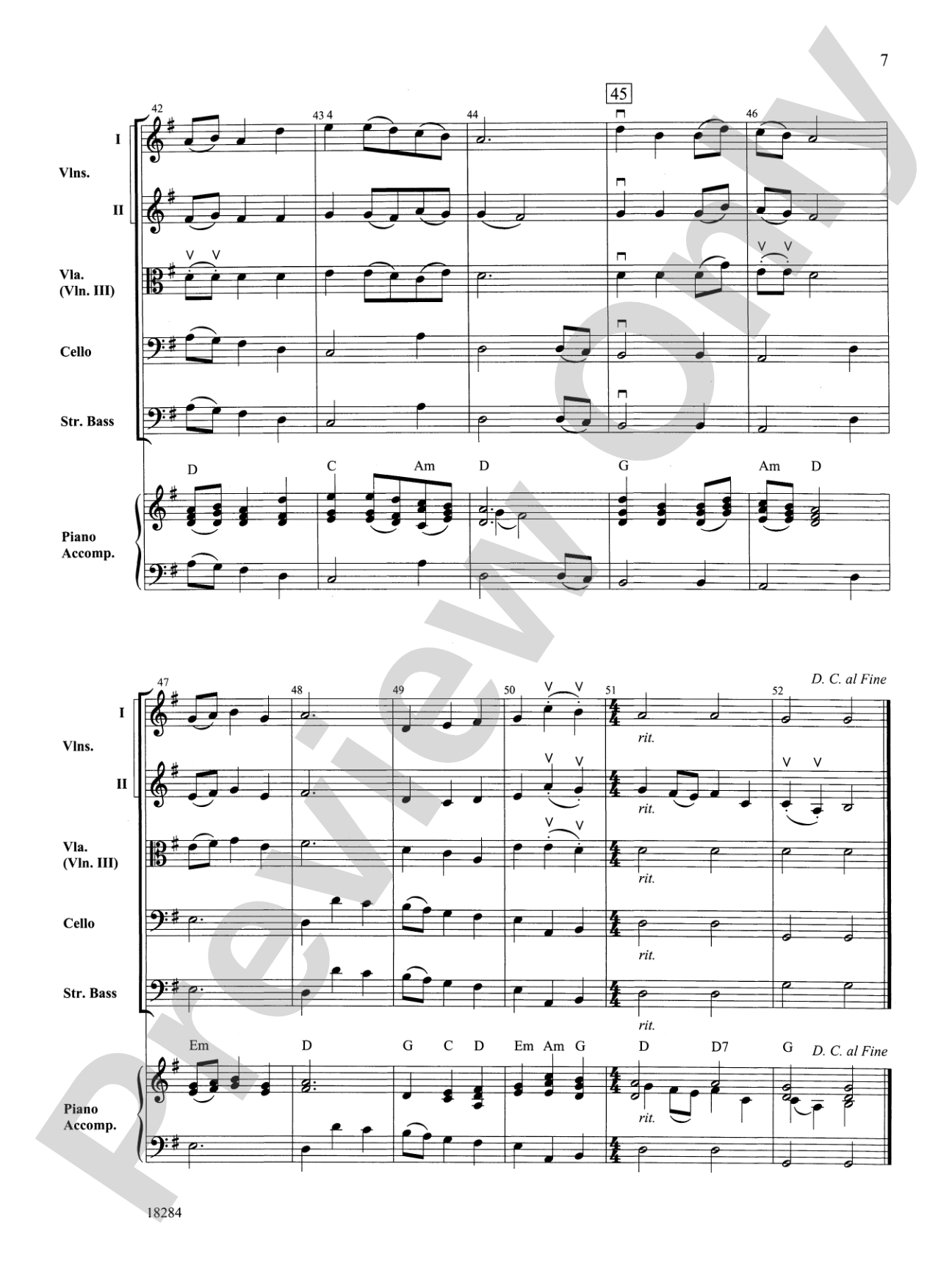 Folk Festival: String Orchestra Conductor Score & Parts