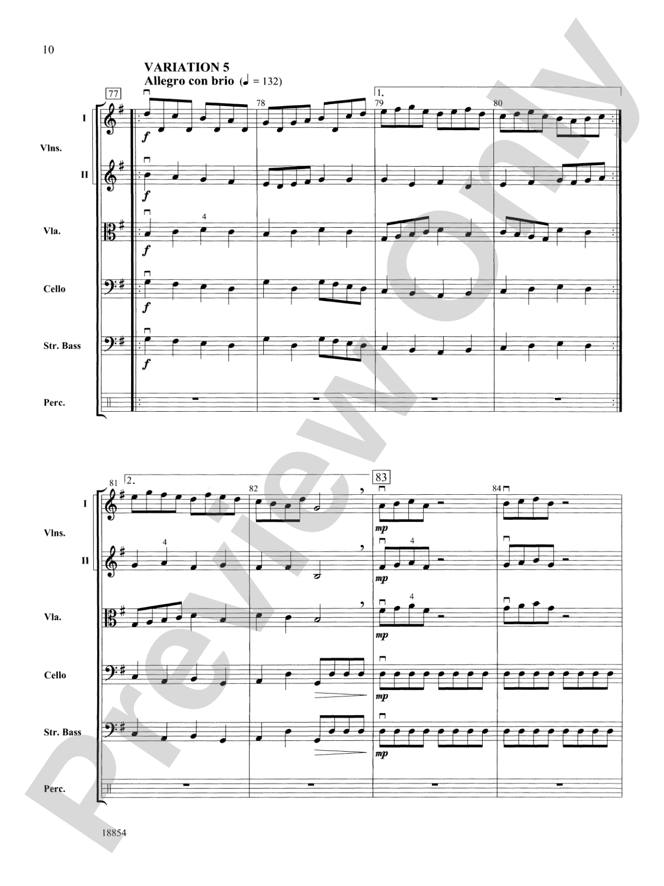 DECKorations: String Orchestra Conductor Score & Parts