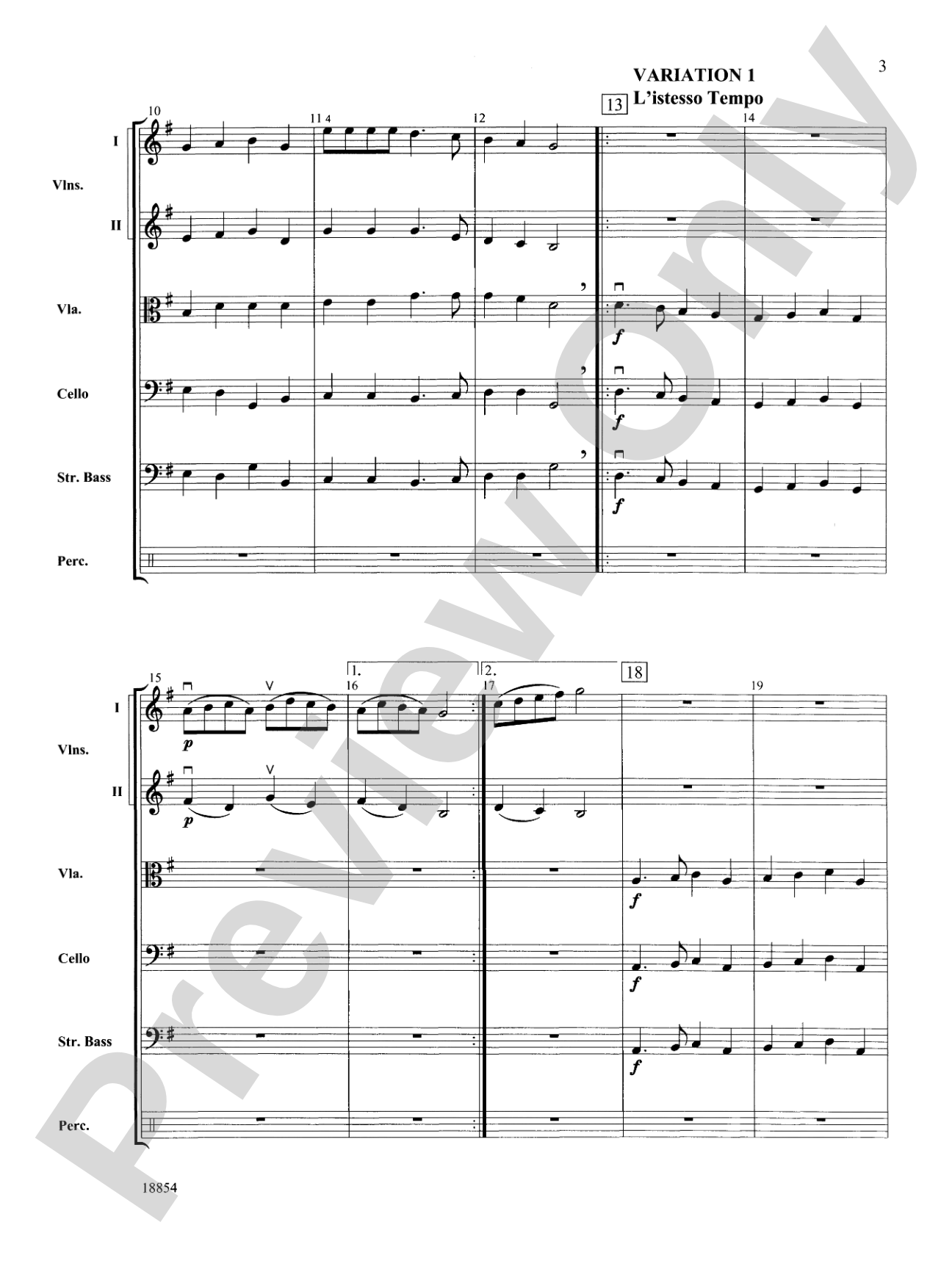 DECKorations: String Orchestra Conductor Score & Parts