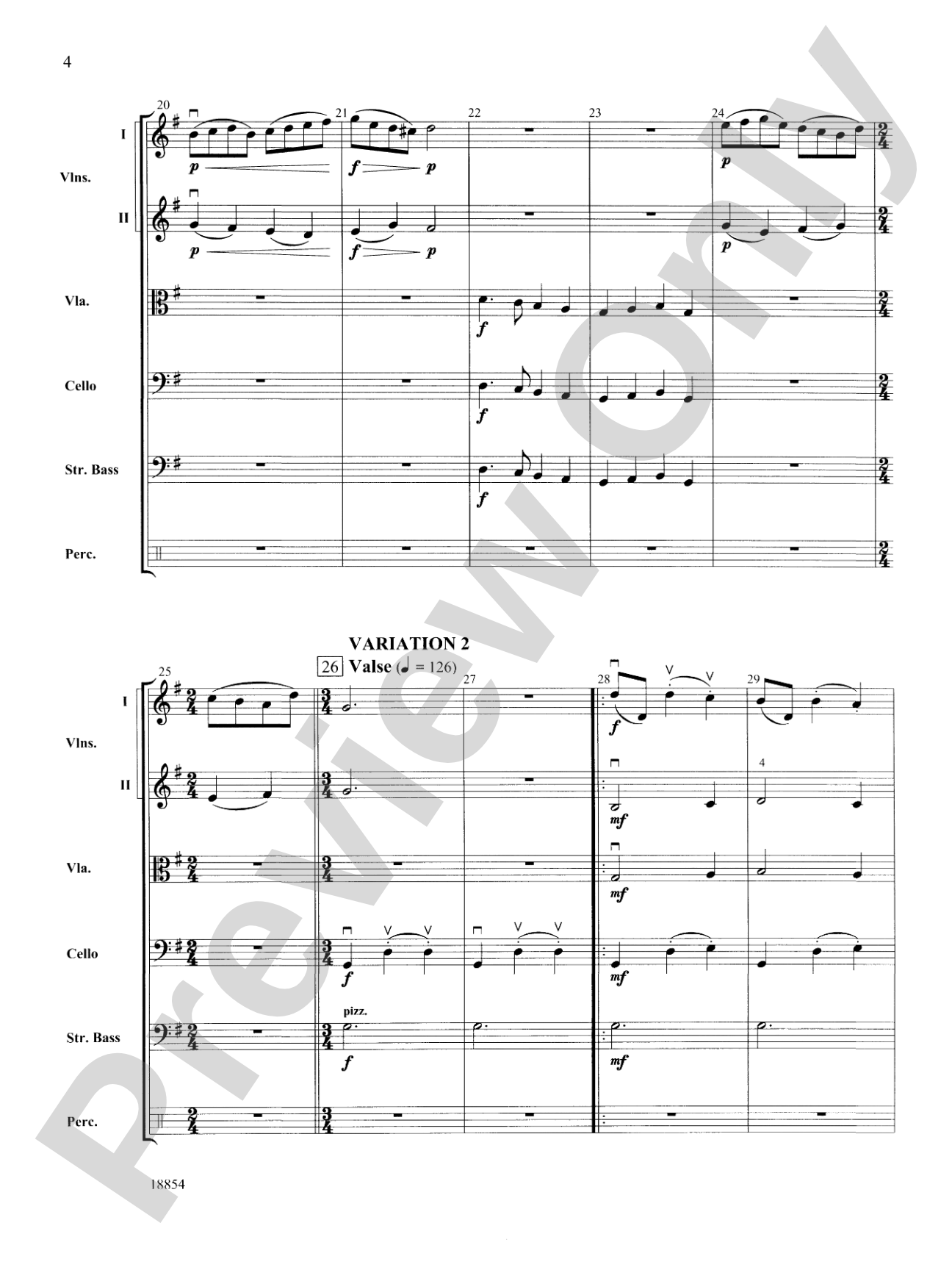 DECKorations: String Orchestra Conductor Score & Parts