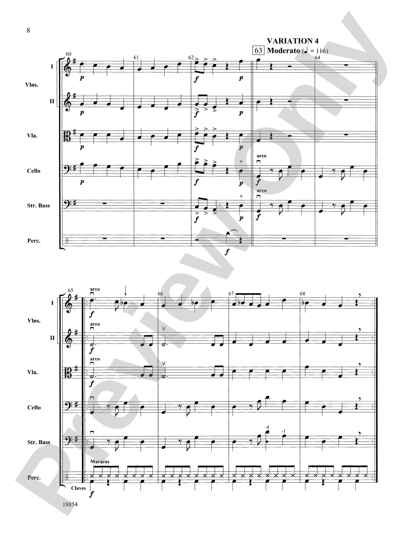 DECKorations: String Orchestra Conductor Score & Parts