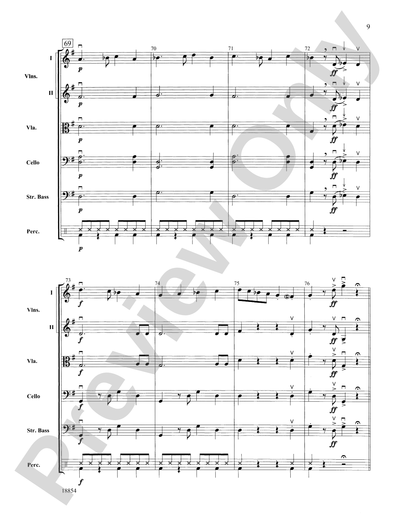 DECKorations: String Orchestra Conductor Score & Parts